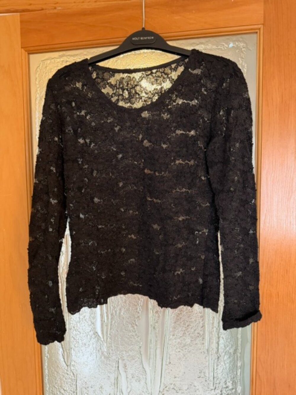 Black Lace long sleeve top